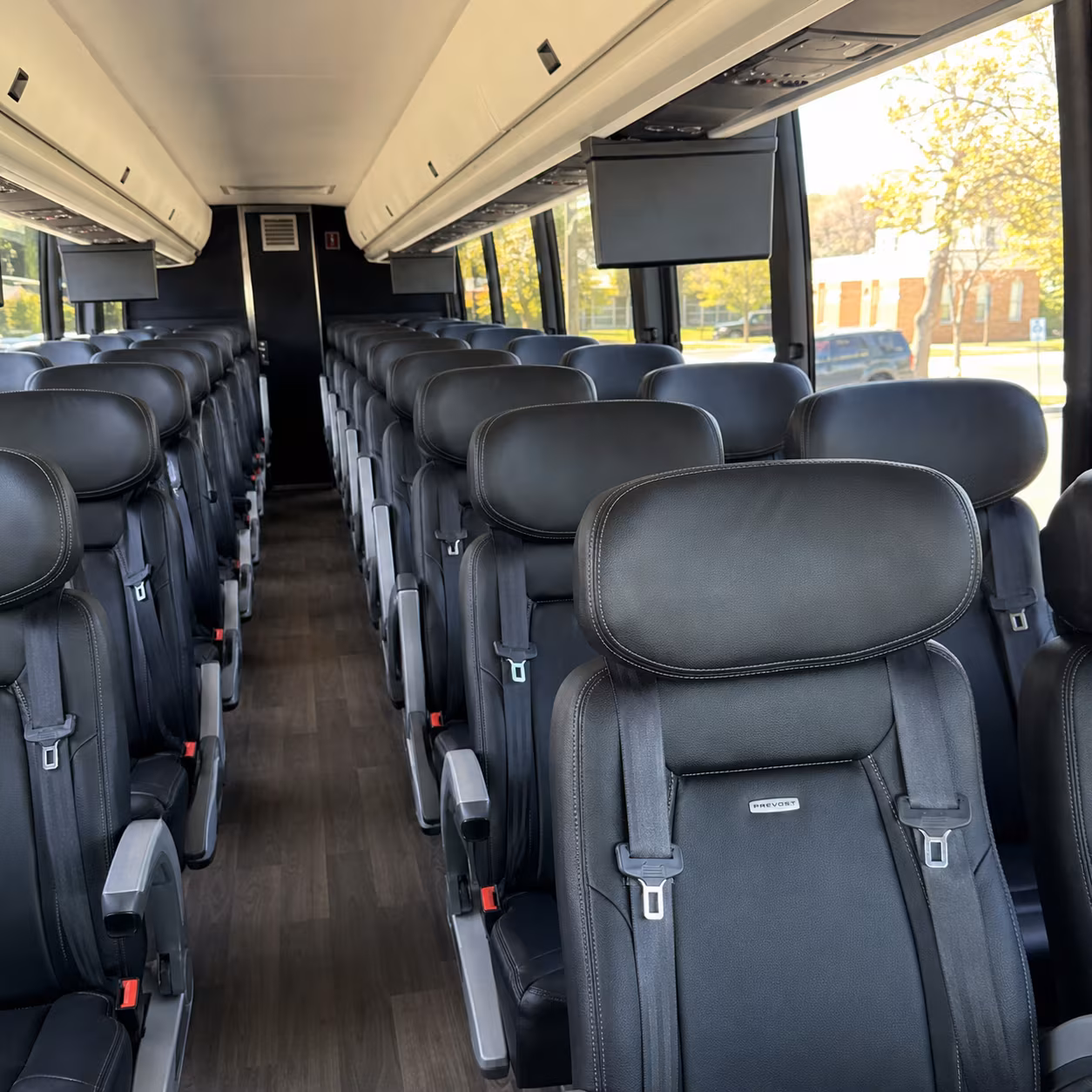 taunton charter bus inside